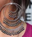 Afgani Oxidised black silver jhumka2