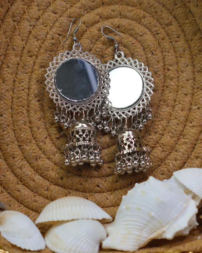 New trendy Silver Oxidised Earrings3