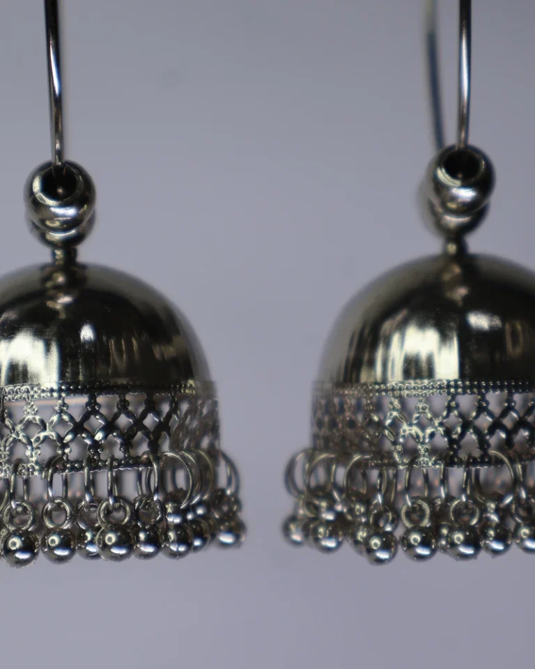 Oxidised Hoop Jhumka Earrings 2